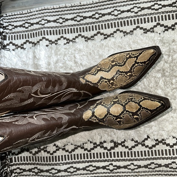 Leather cowboy boots - Picture 5 of 7